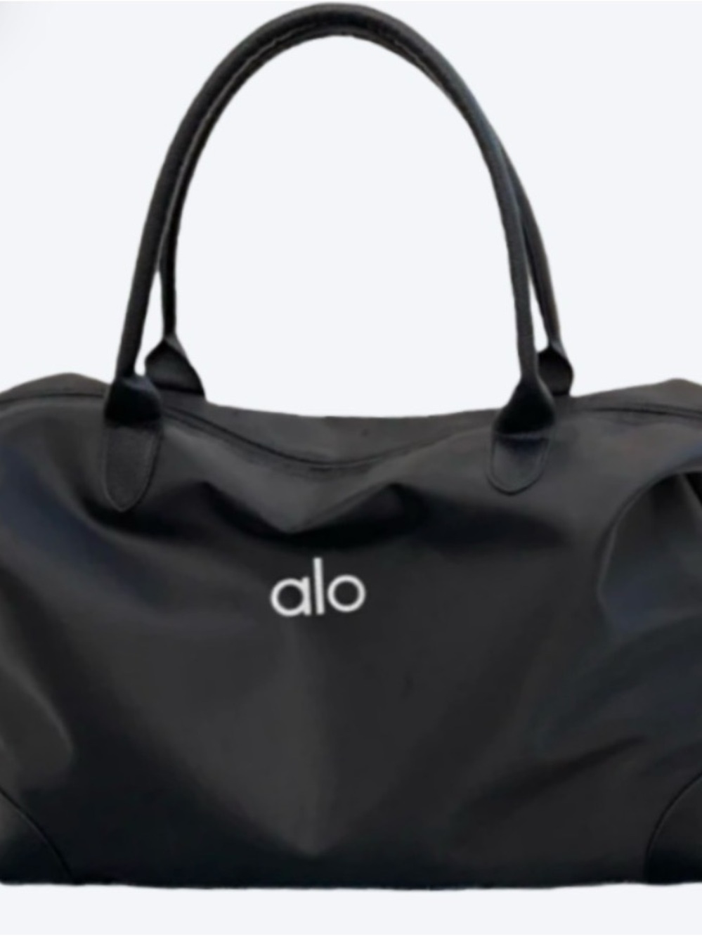 ALO Yoga Black Tote with White Logo